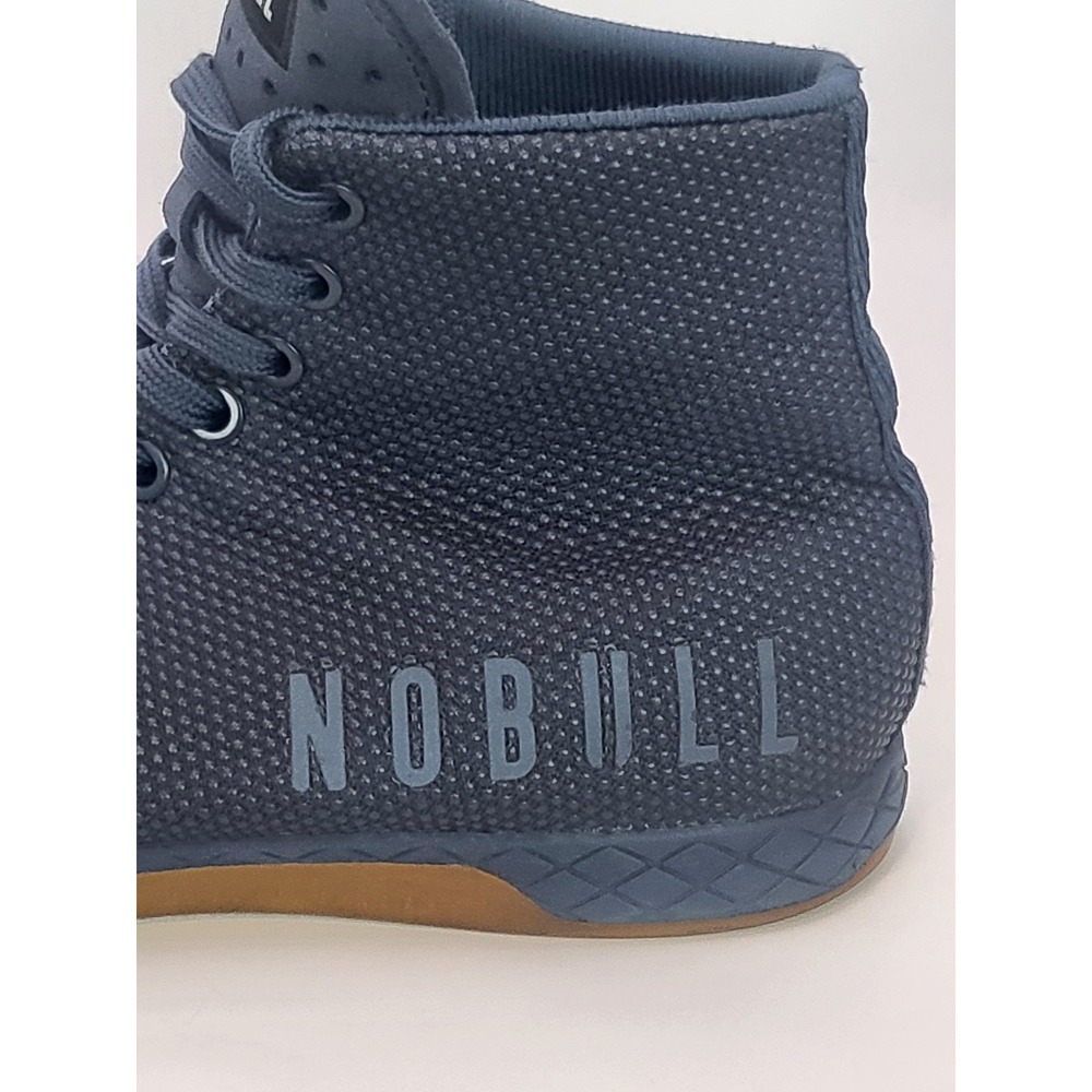 NOBULL Superfabric High Top Crossfit‎ Sneakers Navy Gum Bottoms Men 8 Women 9.5 - Picture 5 of 8
